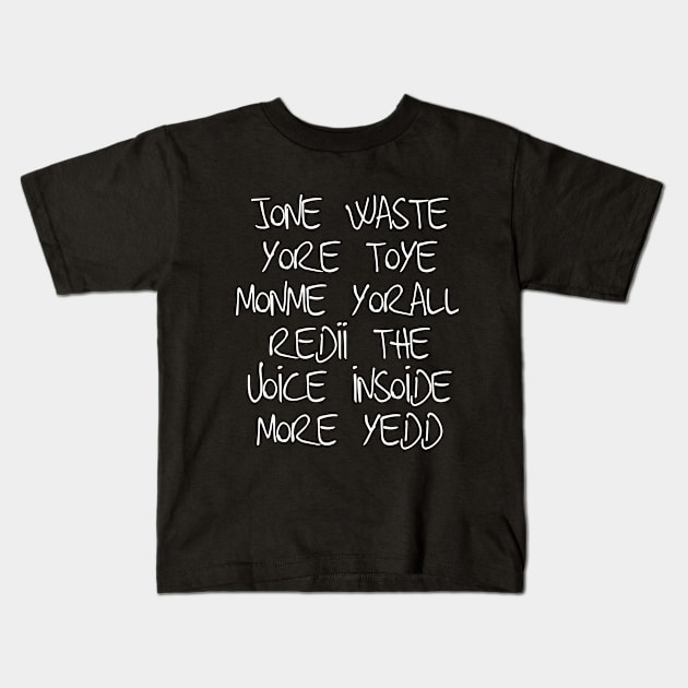 Jone Waste Yore Toye Yeww Blink Funny Miss You Parody Short-Sleeve Unisex T-Shirt Kids T-Shirt by Jet Set Mama Tee